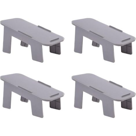 Support à Chaussures Double Couche en PP 4 Pièces pour Maison, Rangement Créatif et Gain de Place, Adapté aux Chaussures en Toile et Garçon et Filles, Stable et Empilable (1/5)