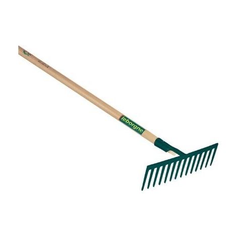 Rechen mit 14 geraden Zähnen, 35 cm - Leborgne