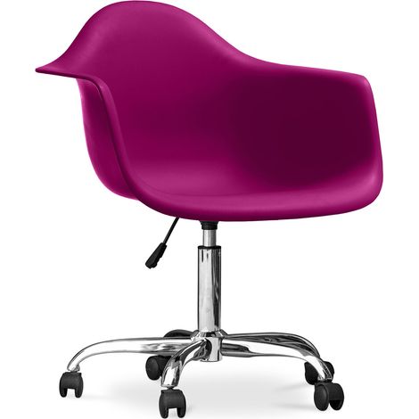 Sedia da ufficio con braccioli - Sedia da scrivania con rotelle - Weston Malva