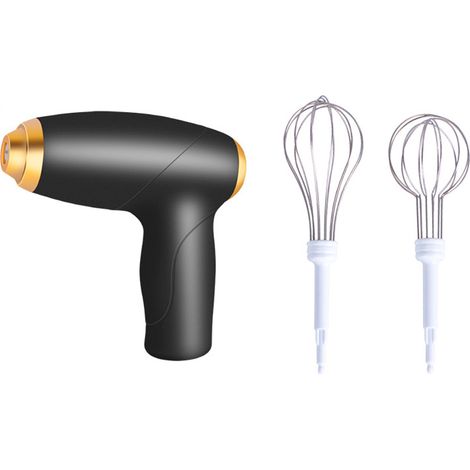 Kabelloser elektrischer Handmixer für den Hausgebrauch, USB-aufladbar, mit 2 abnehmbaren Schneebesen, 4 Geschwindigkeitsstufen, ideal zum Backen von selbstgemachten Produkten, leicht und tragbar. (1/5)