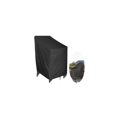 LAN Housses de chaise d'extérieur imperméables, housses de meubles de jardin, tissu Oxford 420D robuste, indéchirable, coupe-vent et résistantes aux UV, 120 x 65 x 65 x 80 cm (1/5)