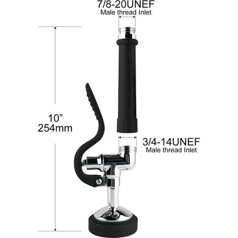 Douchettes de prérinçage, robinet pivotant en laiton, douchette extractible, pièce de rechange, accessoires pour lave-vaisselle portatif, raccord à 5 robinets en chrome brossé pour robinetterie de cui (1/5)