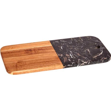 SAN IGNACIO Planche à découper bois et marbre noir 38cm collection KINVARA (1/4)