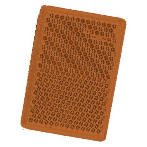 Catadioptre Orange Adhesif - 57x39 mm