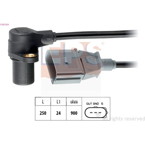 Capteur d'angle, vilebrequin EPS 1.953.254 AUDI 06A 906 433 K 138155 2508155