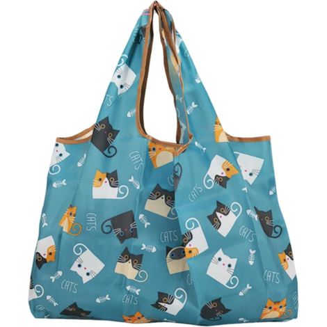 Sac Pliable Grande Taille Léger et Séchage Rapide en Tissu Ecologique Courses Poche à Provisions Cabas Réutilisable Totebag Shopping (1/4)