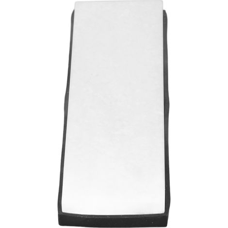 Pierre à aiguiser professionnelle en jade blanc, grain 8000, sans fer, avec base en caoutchouc pour cuisine et restaurant. (1/5)