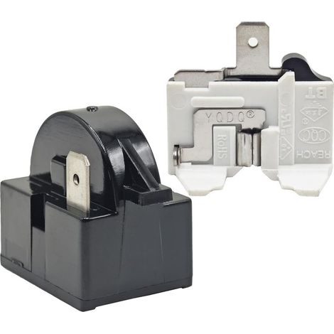 Stück 4,7 Ohm Kühlschrank-1-Pin-PTC-Start-/Anlasserrelais mit Überlastschutz, passend für Whirlpool, Frigidaire, Kenmore und die meisten Minikühlschränke und Kühlboxen (1/5)