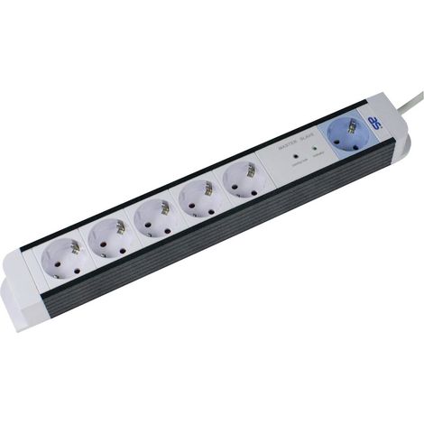 6-fach Steckdosenleiste Master/Slave Funktion 1,5m IP20 (1/3)
