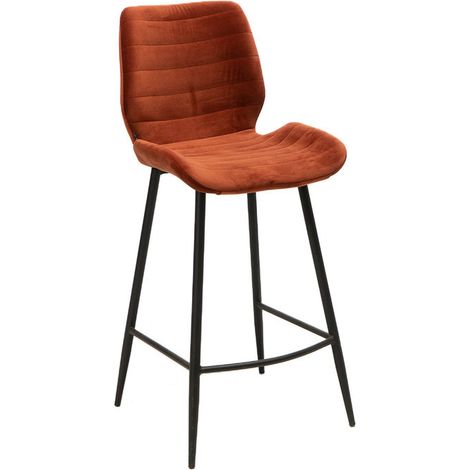 Naber Hocker Step 2V, Gestell schwarz, Bezug kupfer (1/5)