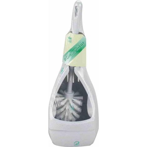WC-Garnitur Birnenform granit 41 cm inklusive Rundkopfbürste