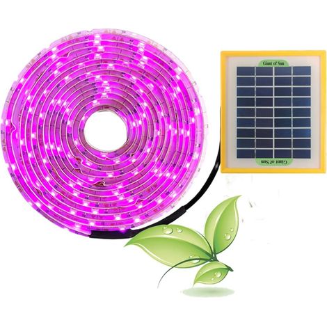 Barre lumineuse de croissance de plantes solaires, flux lumineux élevé de 5W LED pour la croissance, lumières de croissance LED