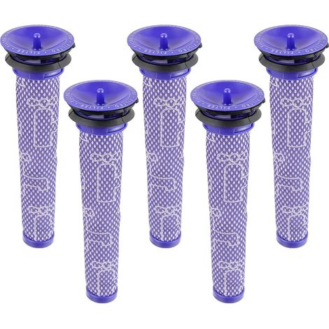 Filtre pour Dyson,Remplace Filtres pour Dyson V6 V7 V8 DC58 DC59 DC61 aspirateur,Pré-filtres 965661-01 5 Packs (1/5)