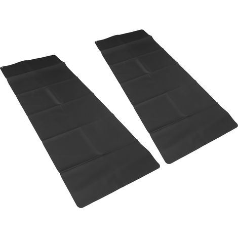 Lot de 2 tapis de mise à la terre en similicuir souple (PU) avec câble de 5 m, pour soulager le stress et réduire l'inflammation. Dimensions : 180 x 68 cm. (1/5)