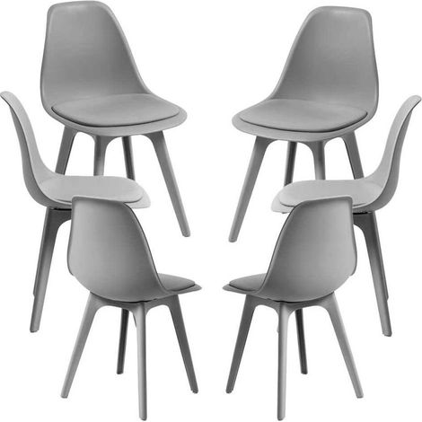 Packs Sillas Comedor - Pack 6 Sillas Dami Suprym - Gris oscuro (1/5)