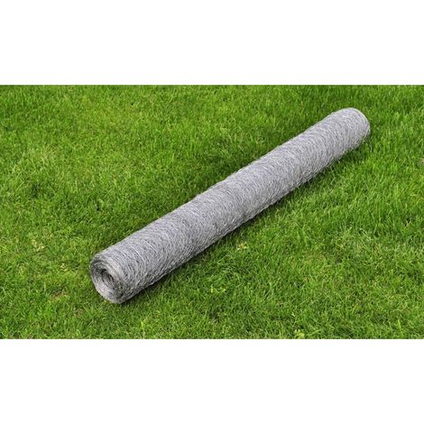 Grillage pour volière Acier galvanisé 25 x 1 m Argenté 5 (1/4)
