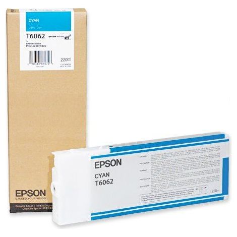 Epson Tintenpatrone cyan T 606 220 ml T 6062 (1/2)