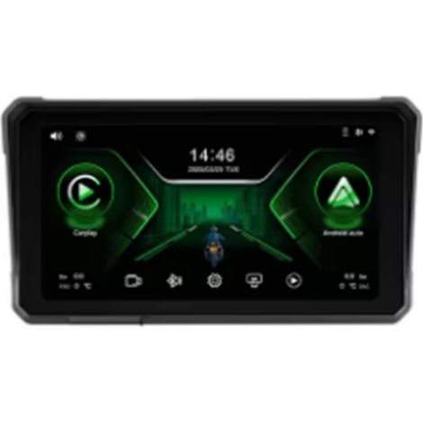 Lecteur Multimédia 6 Pouces pour Moto 2K HD, Navigation GPS, Sans Fil, Carplay, Android Auto, écran Tactile étanche IPX8 (1/2)