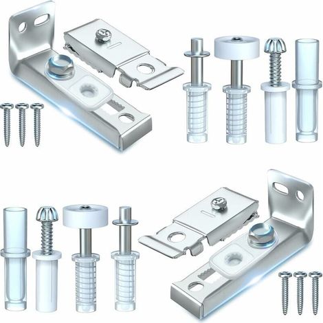 Kit Réparation Porte Pliante 2 Pièces Rechange Support Pivot Roue Coulissante Placard