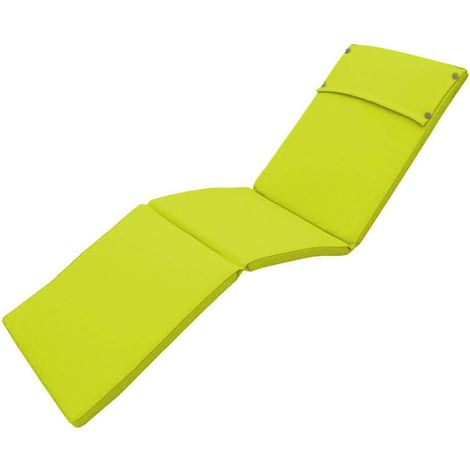 Cuscino Real Lettino 194,5x59x4 cm in Poliestere Verde (1/2)
