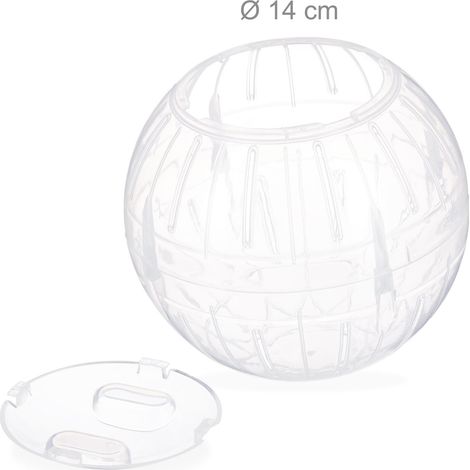 Palla per criceti trasparente intrattenimento pulizia 14 cm in PP trasparente 130004298