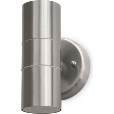 Aplique de pared STAN doble emisión GU10 IP44 Inox (1/2)