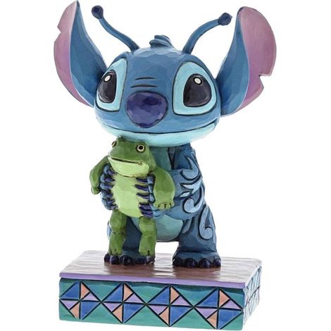 Statuette de collection Stitch et la grenouille (1/3)