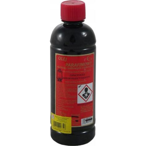 Aceite de parafina 0,5 L, combustible para antorchas de lámparas de aceite de colores.