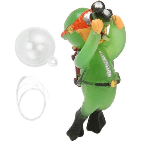 Schwimmender Miniaturtaucher fürs Aquarium, verspielte Dekoration fürs Aquarium, kleines, in sich geschlossenes Tauchermodell, originelles Zubehör fürs Aquarium. (1/5)
