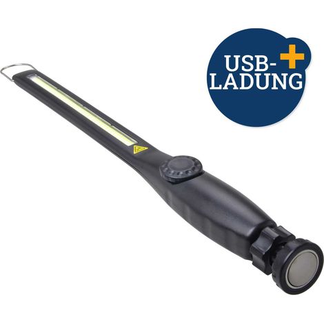 USB Werkstatt-Handlampe 4,5W COB LED Magnet + Haken (1/5)