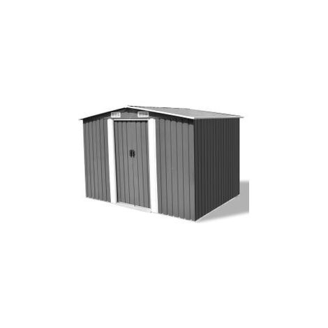 Abri de stockage pour jardin Métal Gris 257 x 205x178 (1/5)