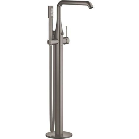 Grohe Essence - Miscelatore monocomando a pavimento per vasca da bagno, grafite scura spazzolata 23491AL1 (1/4)