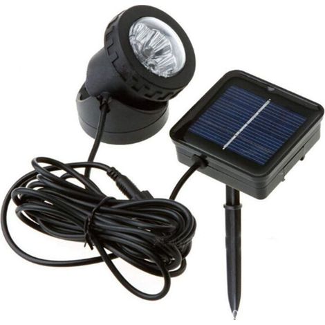 Lampe à LED extérieur, Lumières Solaires de Bassin, Projecteurs de Piscine Solaires étanches, éclairage sous-Marin, Décoration Maison, pour Jardin Fontaines Fontaine sous-Marine(Blanc Chaud)