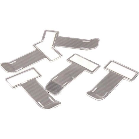 Set mit 5 transparenten Parktickethaltern mit Klebeclip, aus Kunststoff, für die Windschutzscheibe. (1/5)
