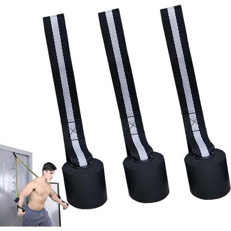 3 Ancrage de porte, mousse dense, noyau nylon, sangle épaisse, pour fitness maison (1/5)