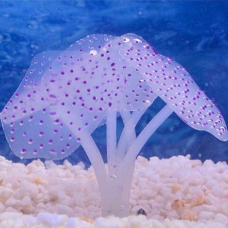 Décoration Aquarium - Corail Artificiel En Silicone - Pour Eau Douce Et Eau Salée - Lot De 5 Pièces (1/5)