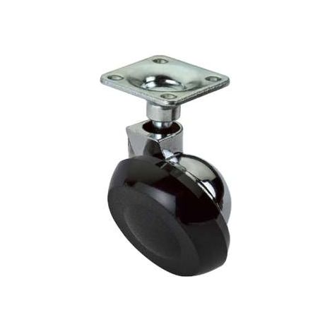 MASIDEF 56130 - RUOTA PIROETTANTE IN NYLON CON PIASTRA DIAMETRO MM.42 (1/2)