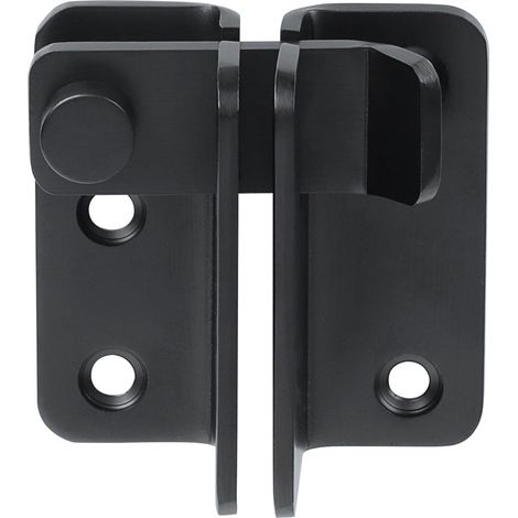 Loquet De Porte - Acier Inoxydable Noir Mat - 55 X 45 Mm - Pour Portail En Bois Abri De Jardin Placard Cage À Animaux - 1 Pièce (1/5)