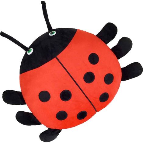 1 Coussin décoratif Coccinelle, motif scarabée rouge, housse amovible, pour canapé, voiture, bureau (1/5)