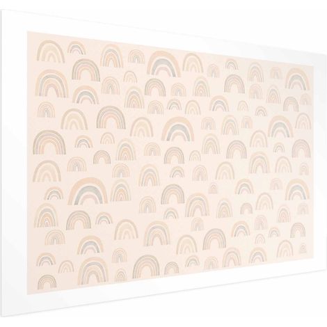 Póster - Arcoíris en tonos pastel (1/4)