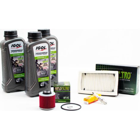Kit Révision Filtres Bougies pour YAMAHA XT 600 E de 1991 à 1995 - IGOL PROPULS EVOLUTION 10W40 3L