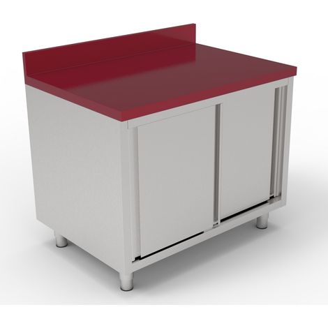 Table De Découpe avec Portes Coulissantes 1200 - Combisteel