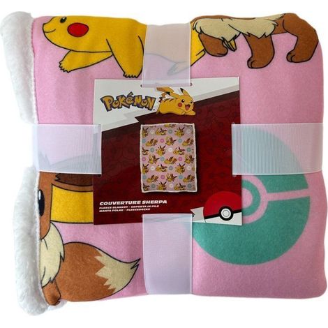 Manta de cuadros - POKEMON - Pikachu Evoli Rotary - 100 x 150 cm (1/3)