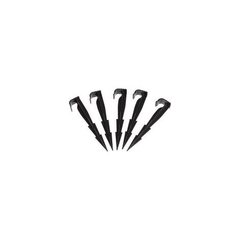 Lot de 100 AquaPEG piquets de Fixation pour Ligne d'égouttement, tuyaux d'irrigation et tuyaux gouteurs (1/4)