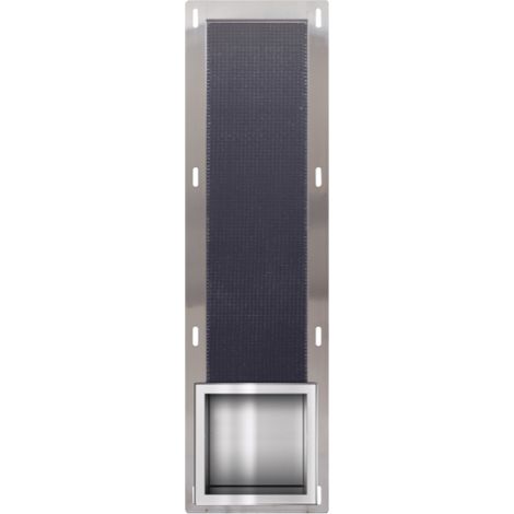 Balneo Distributeur papier-toilette encastrable 72x19,5x12,1cm, acier inoxydable, finition inox, WALL-BOX PAPER 3