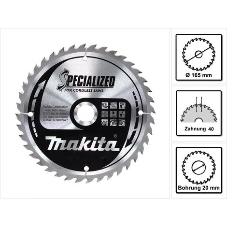 Makita Sägeblatt SPECIALIZED 165x20x40Z