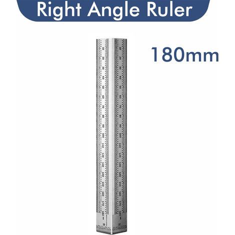 règle perforée de 180 mm Règle à tracer en acier inoxydable, règle à trous, règle de traçage pour le travail du bois, équerre, règle à trous pour le travail du bois, règle graduée, outils (1/5)