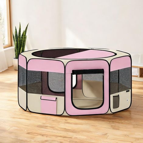Barrière pour chien en tela Oxford Acero 90 x 90 x 41 cm (1/5)