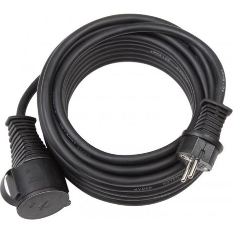 Brennenstuhl Cordon prolongateur IP44 pour chantiers 25m noir H07RN-F 3G2,5 - 1166820 (1/2)