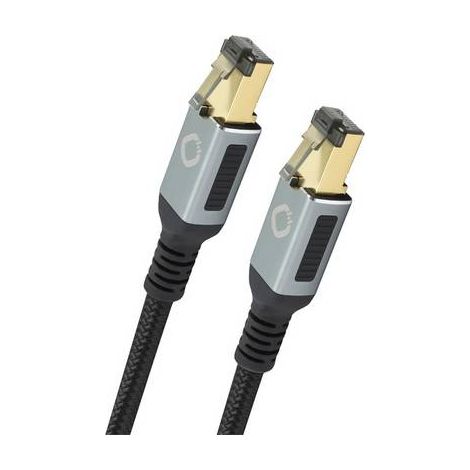 Oehlbach D1C13357 RJ45 Câble réseau, câble patch CAT 8.1 10.00 m noir contacts dorés, blindage triple 1 pc(s) S633402 (1/3)